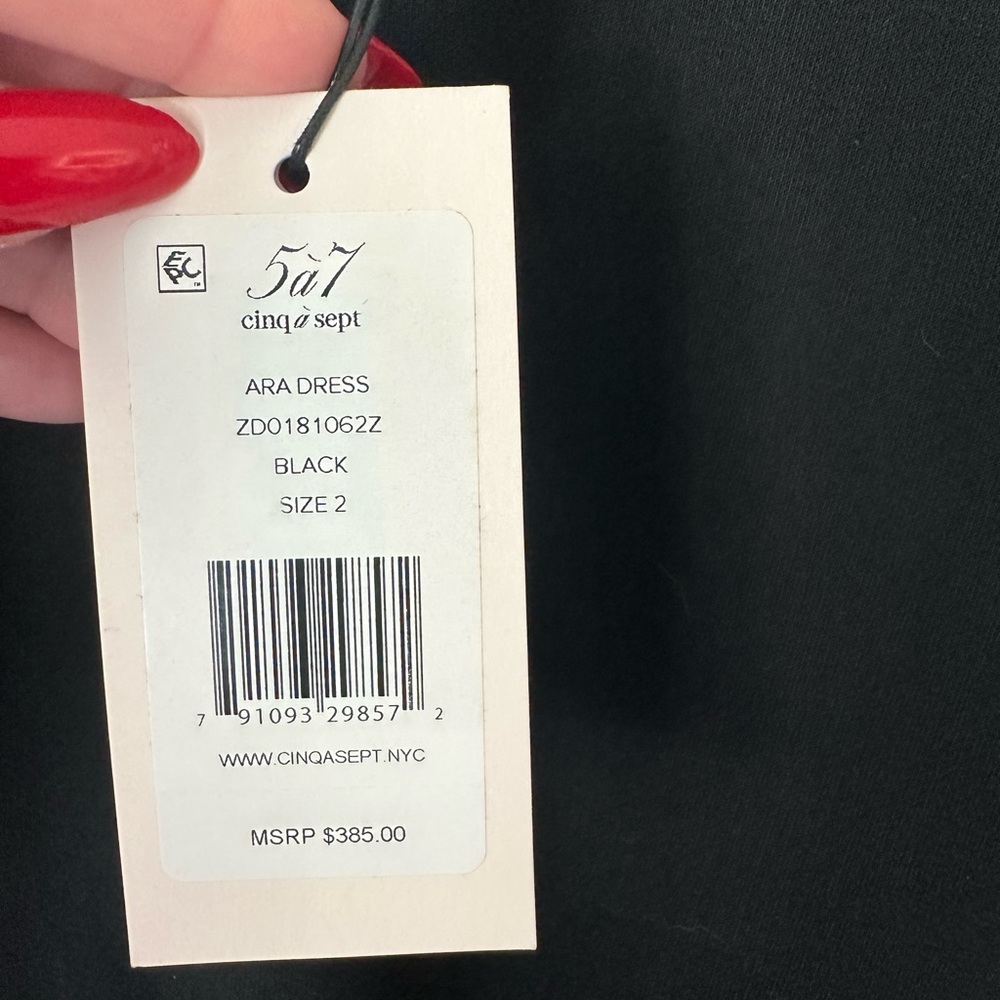 Cinq A Sep Ara dress Size 2 Little Black dress - Picture 7 of 8